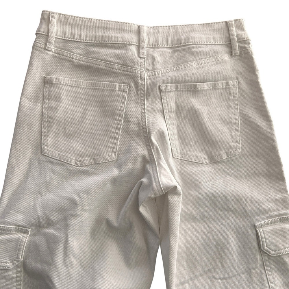 Express Ladies‎ Size 4R Y2K Style Preppy Relaxed White Straight low Rise Jeans - Picture 3 of 16